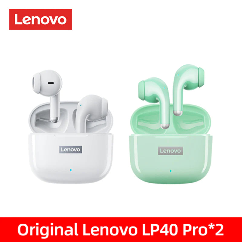 Original Lenovo LP40 Pro TWS Earphones Wireless Bluetooth 5.1 Sport Noise Reduction Headphones Touch Control 250Mah 2022 New