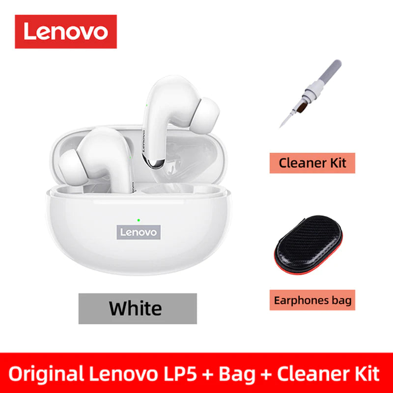 **Lenovo LP5 Wireless Bluetooth Earbuds: Hi-Fi Sound & Waterproof Design**