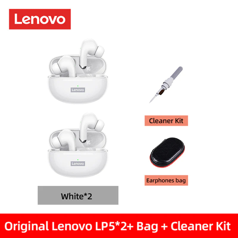 **Lenovo LP5 Wireless Bluetooth Earbuds: Hi-Fi Sound & Waterproof Design**