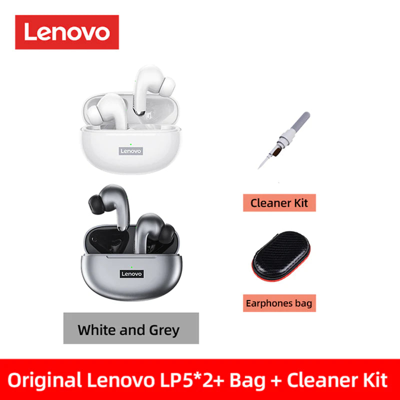 **Lenovo LP5 Wireless Bluetooth Earbuds: Hi-Fi Sound & Waterproof Design**